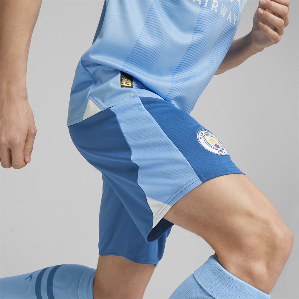 Puma Manchester City Soccer Shorts - Lake Blue-Team Light Blue