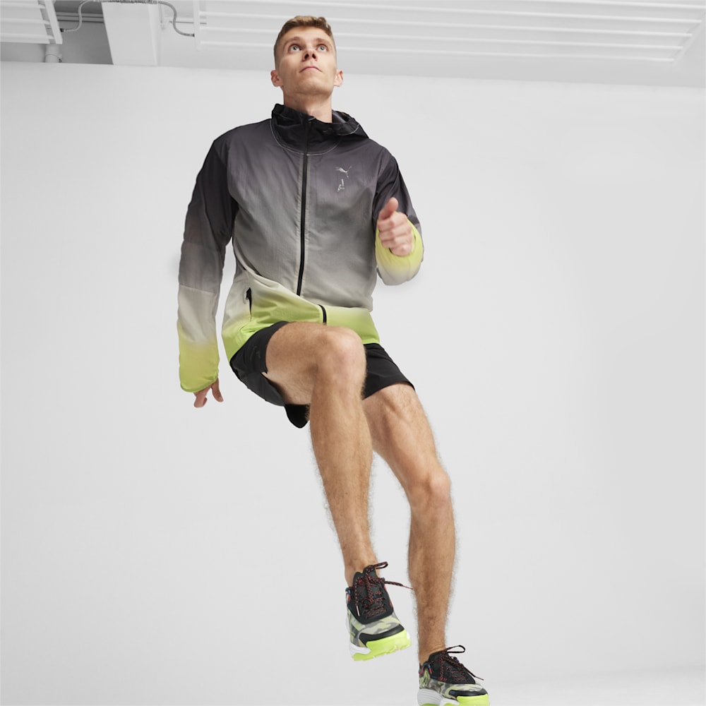 Puma SEASONS Ultra Trail Jacket - Lime Pow-fade print