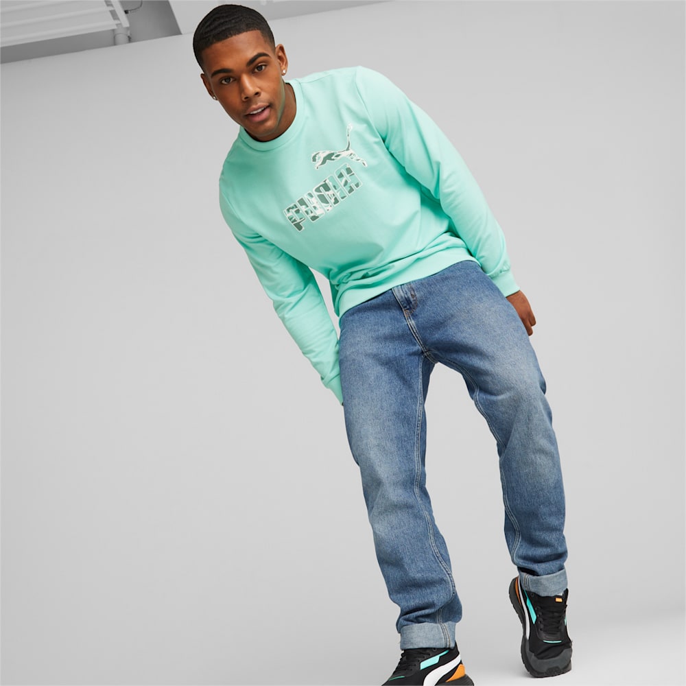 Puma Summer Splash Crew Neck Sweatshirt - Mint