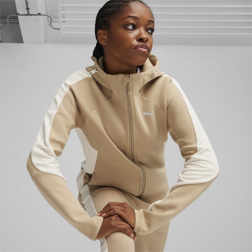 Puma EVOSTRIPE Full-Zip Hoodie - Prairie Tan