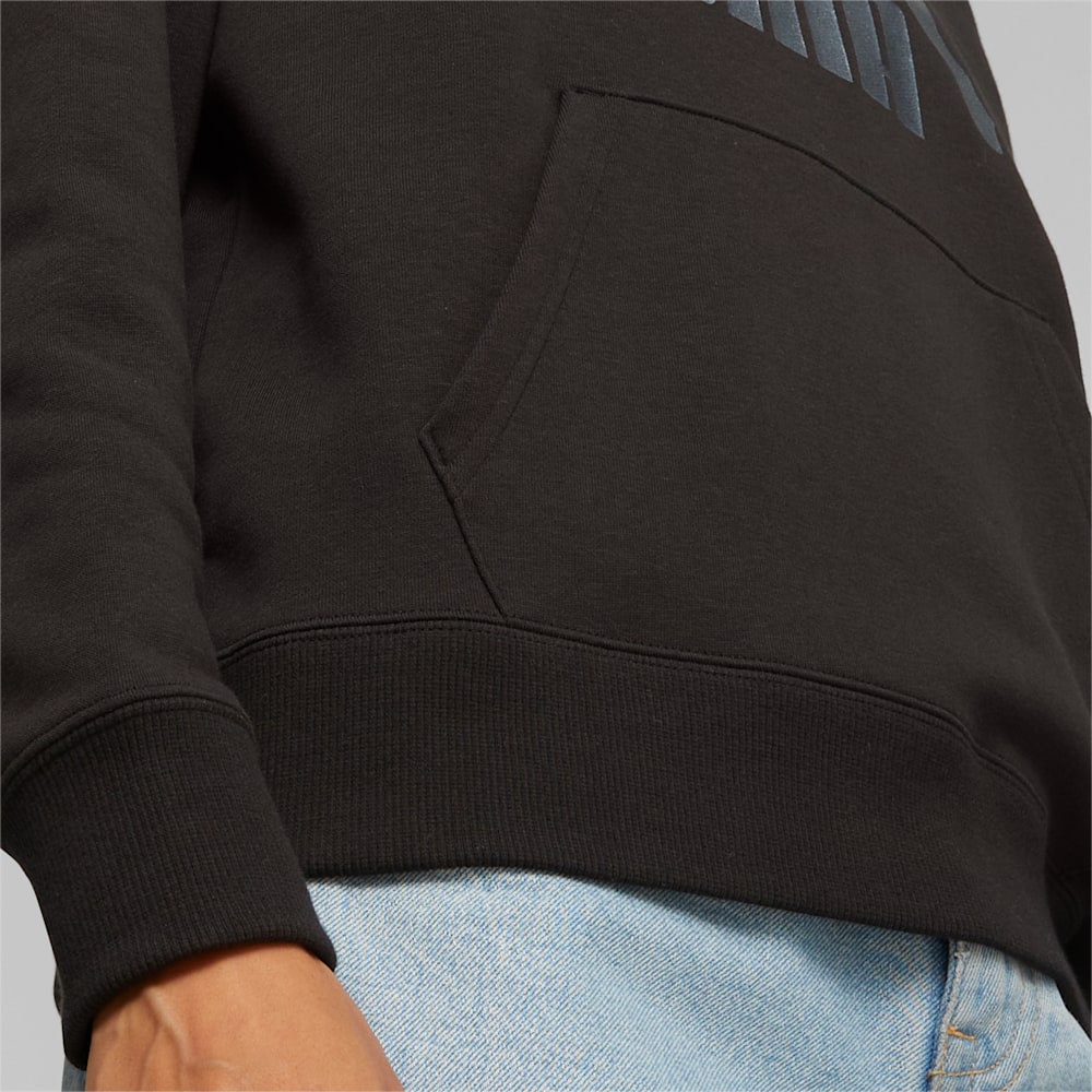 Puma Classics Logo Hoodie - Black-Shimmer