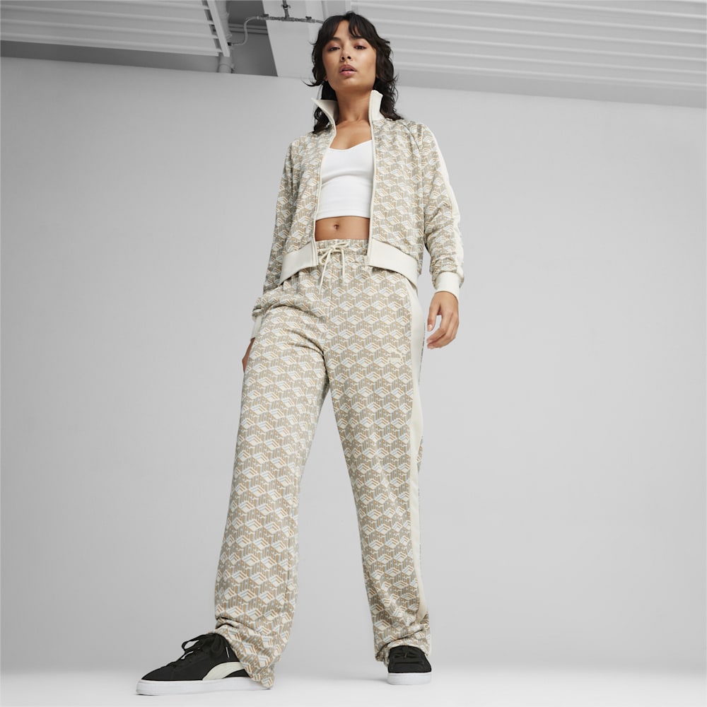 Puma T7 Straight Track Pants - Prairie Tan-AOP