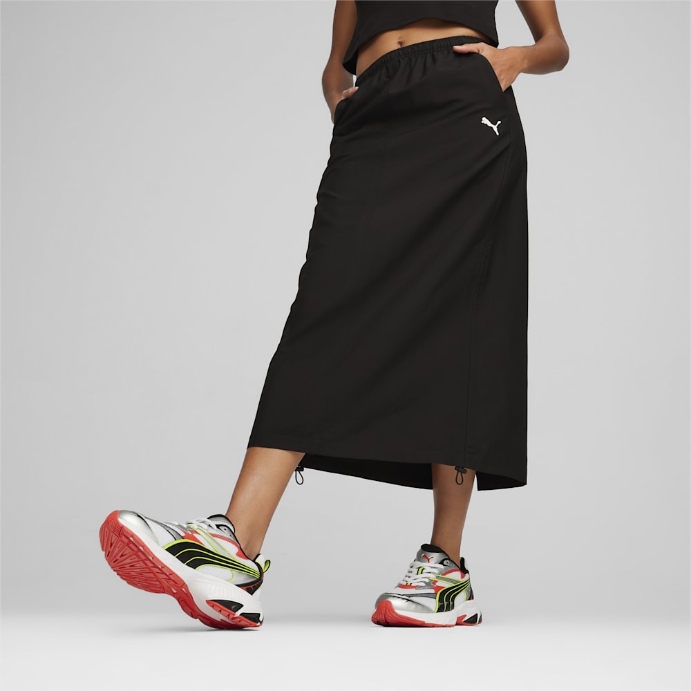 Puma DARE TO Midi Woven Skirt - Black