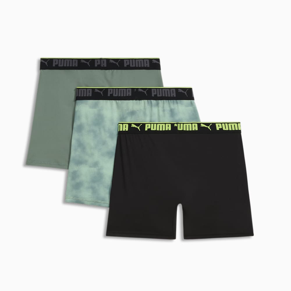 Puma Sportstyle Boxer Briefs (3 Pack) - GREEN / BLACK