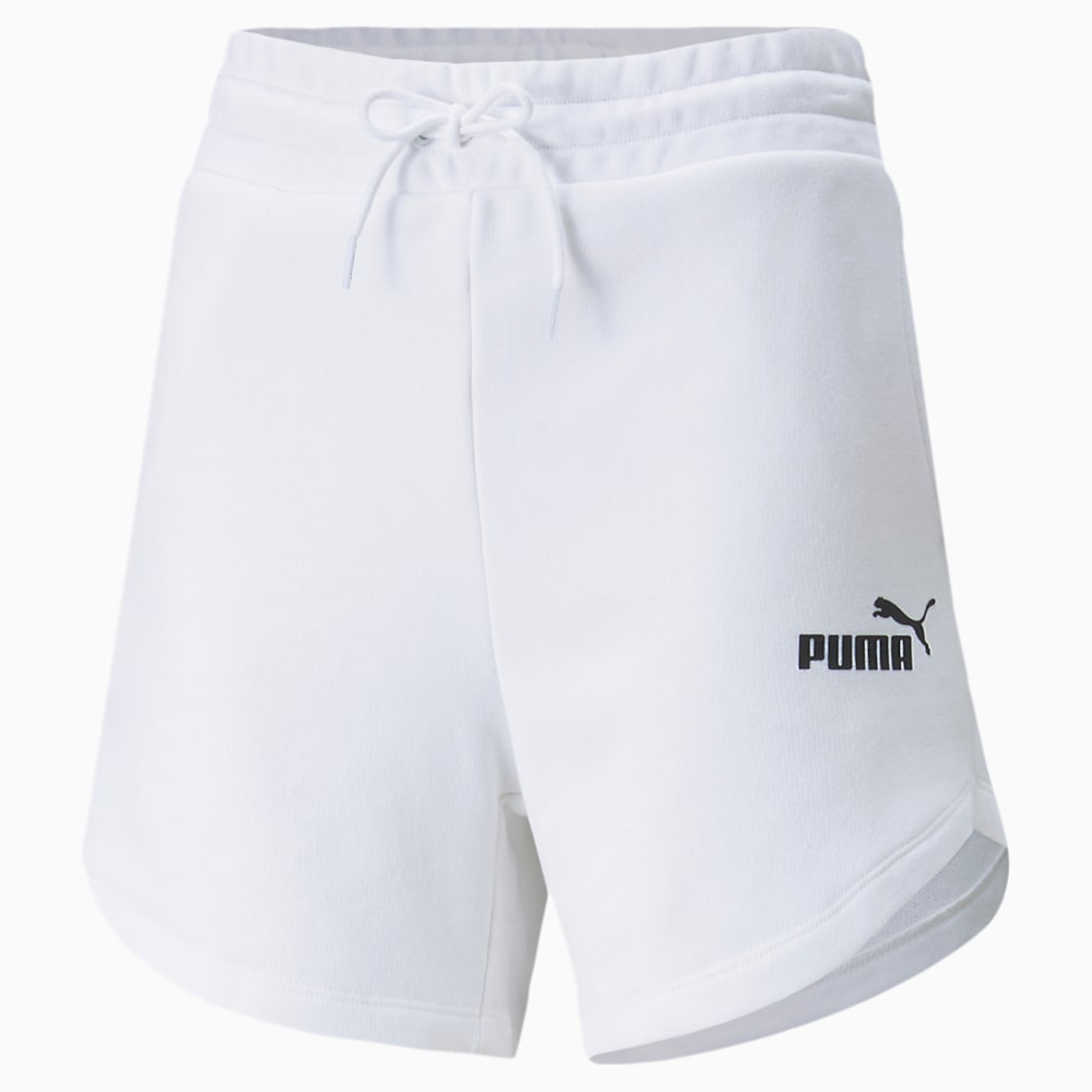 Puma Essentials High Waist Shorts - White