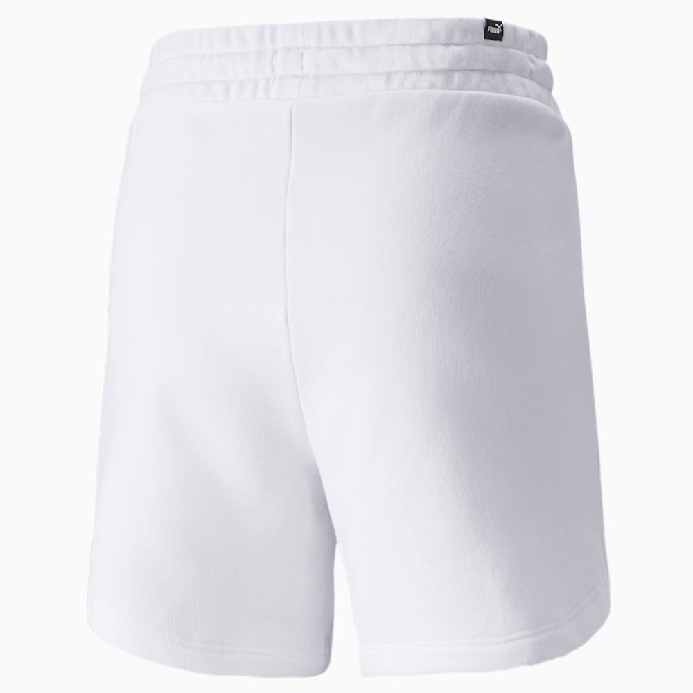 Puma Essentials High Waist Shorts - White