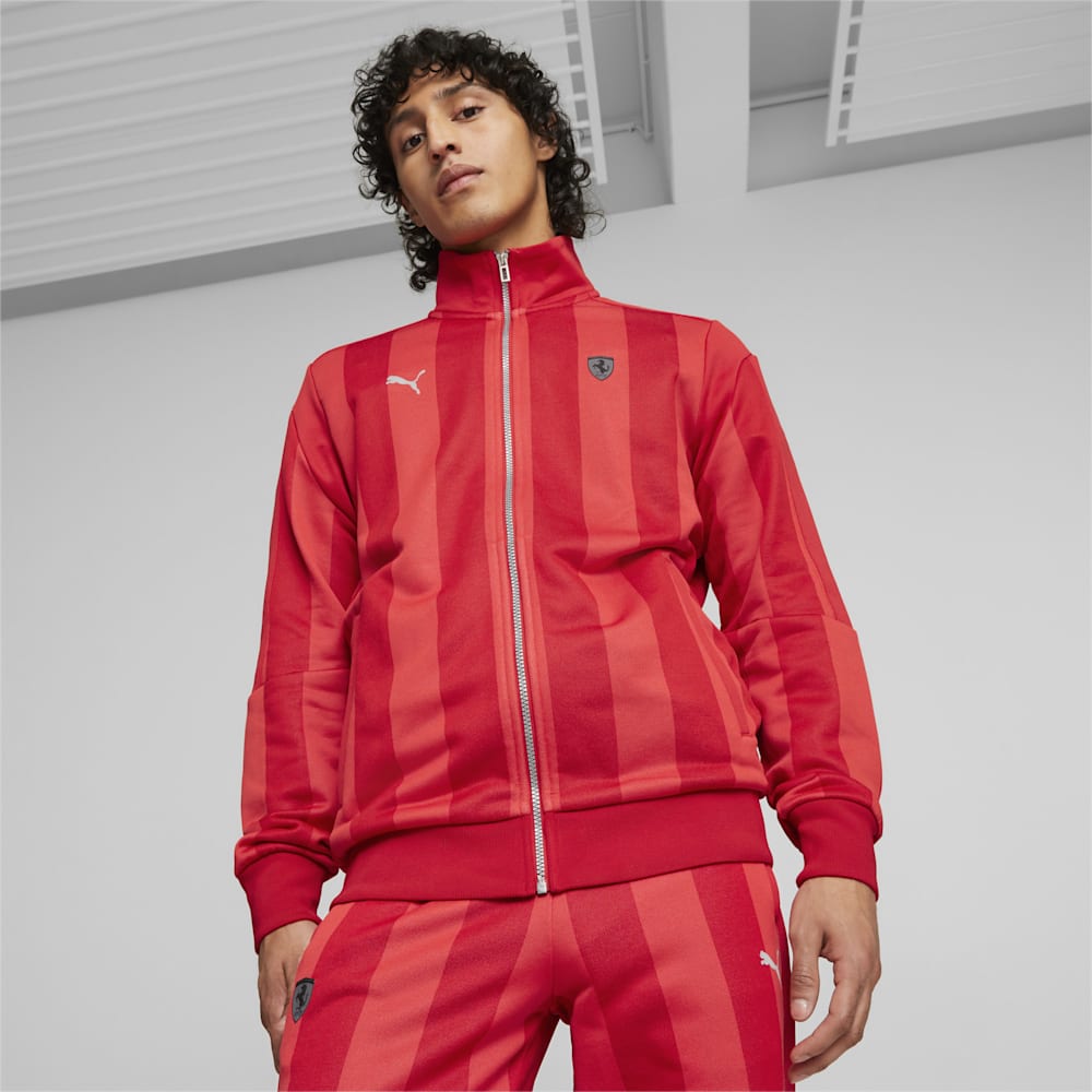 Puma Scuderia Ferrari Style T7 Track Jacket - Rosso Corsa