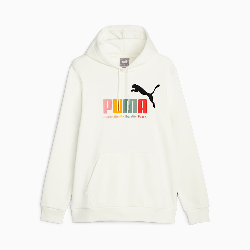 Puma ESS+ Multicolor Hoodie - Warm White