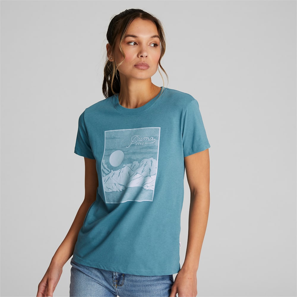 Puma Trail Graphic Tee - Bold Blue