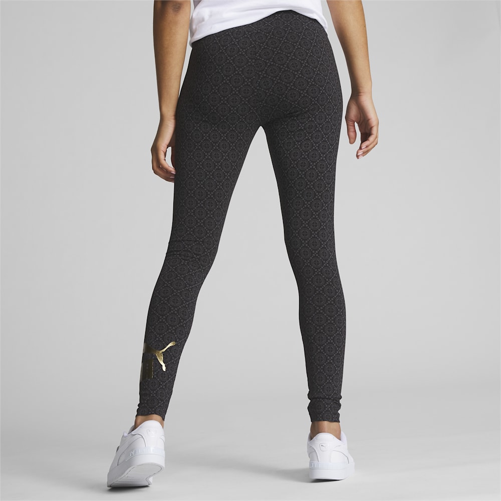 Puma ESS+ Logo Love Printed Leggings - Black