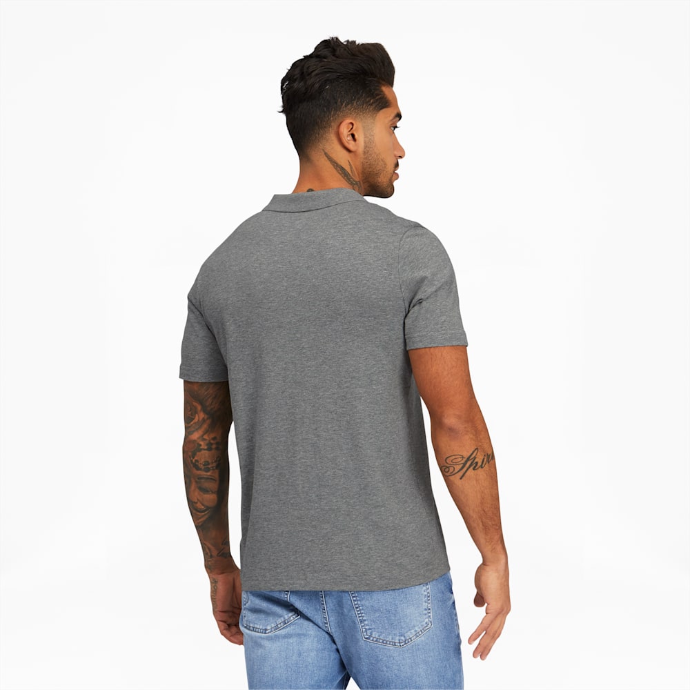 Puma Essentials Jersey Polo - Medium Gray Heather