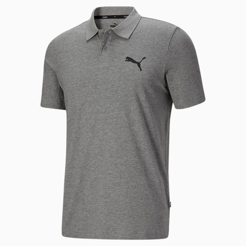 Puma Essentials Jersey Polo - Medium Gray Heather