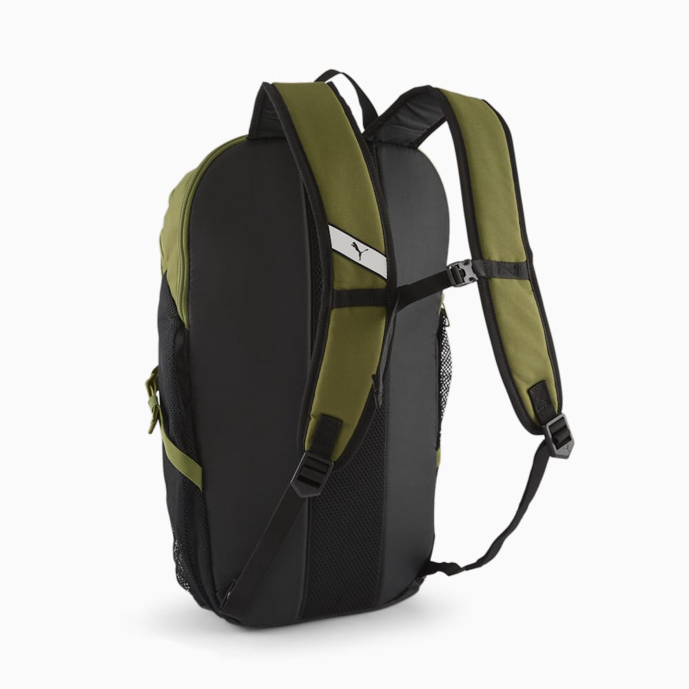 Puma Plus PRO Backpack - Olive Green-Rickie Orange