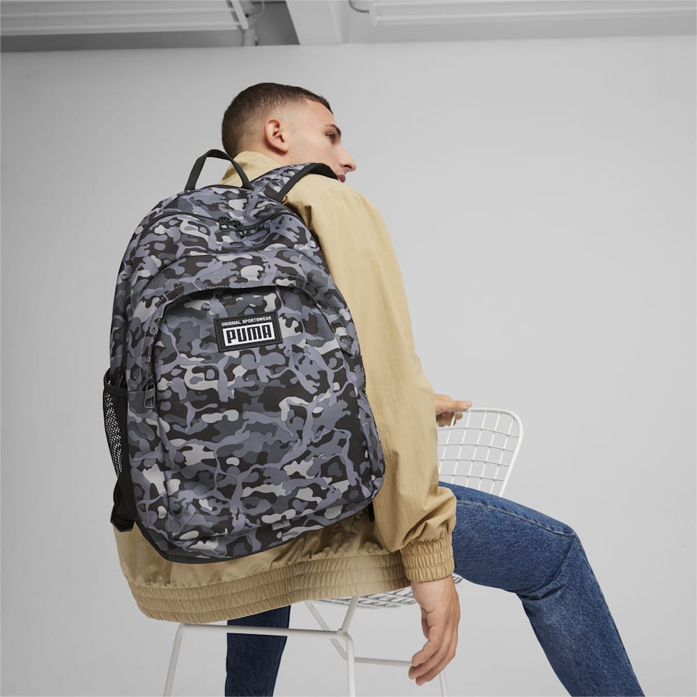 Puma Academy Backpack - Concrete Gray-Camo AOP