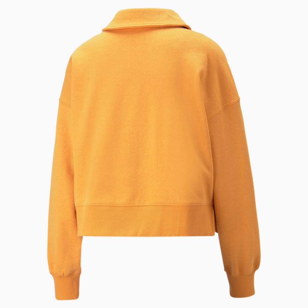 Puma Downtown Oversized Polo Sweatshirt - Desert Clay