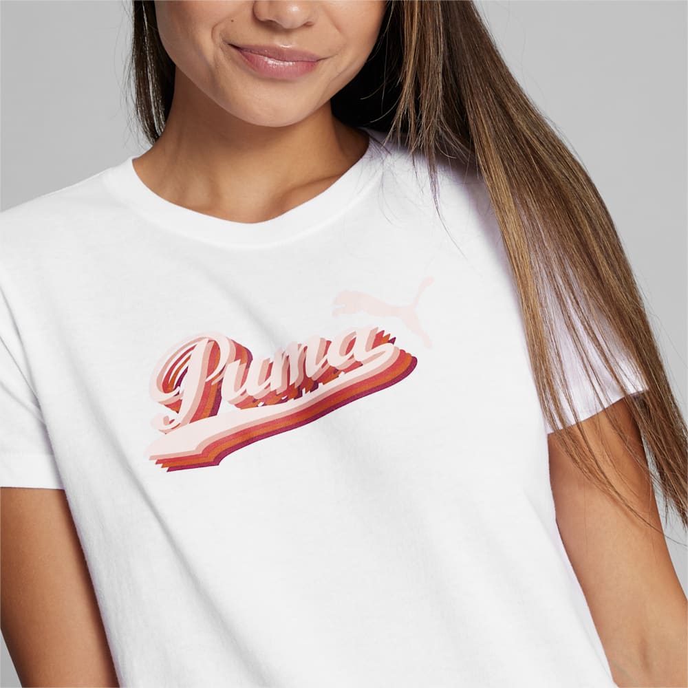 Puma Vintage Script Logo Tee - White