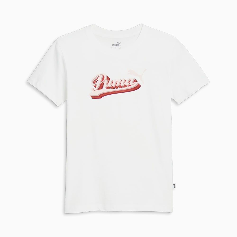 Puma Vintage Script Logo Tee - White