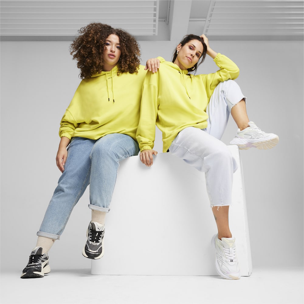 Puma DARE TO Oversized Hoodie - Lime Sheen