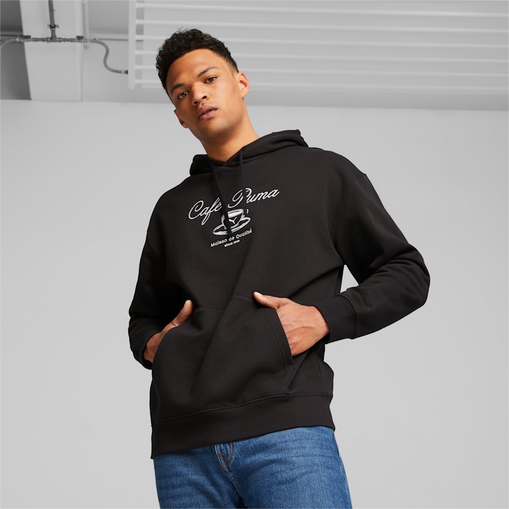 Puma CLASSICS CAFE PUMA Hoodie - Black