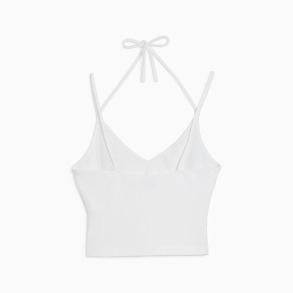 Puma CLASSICS Ribbed Crop Top - White