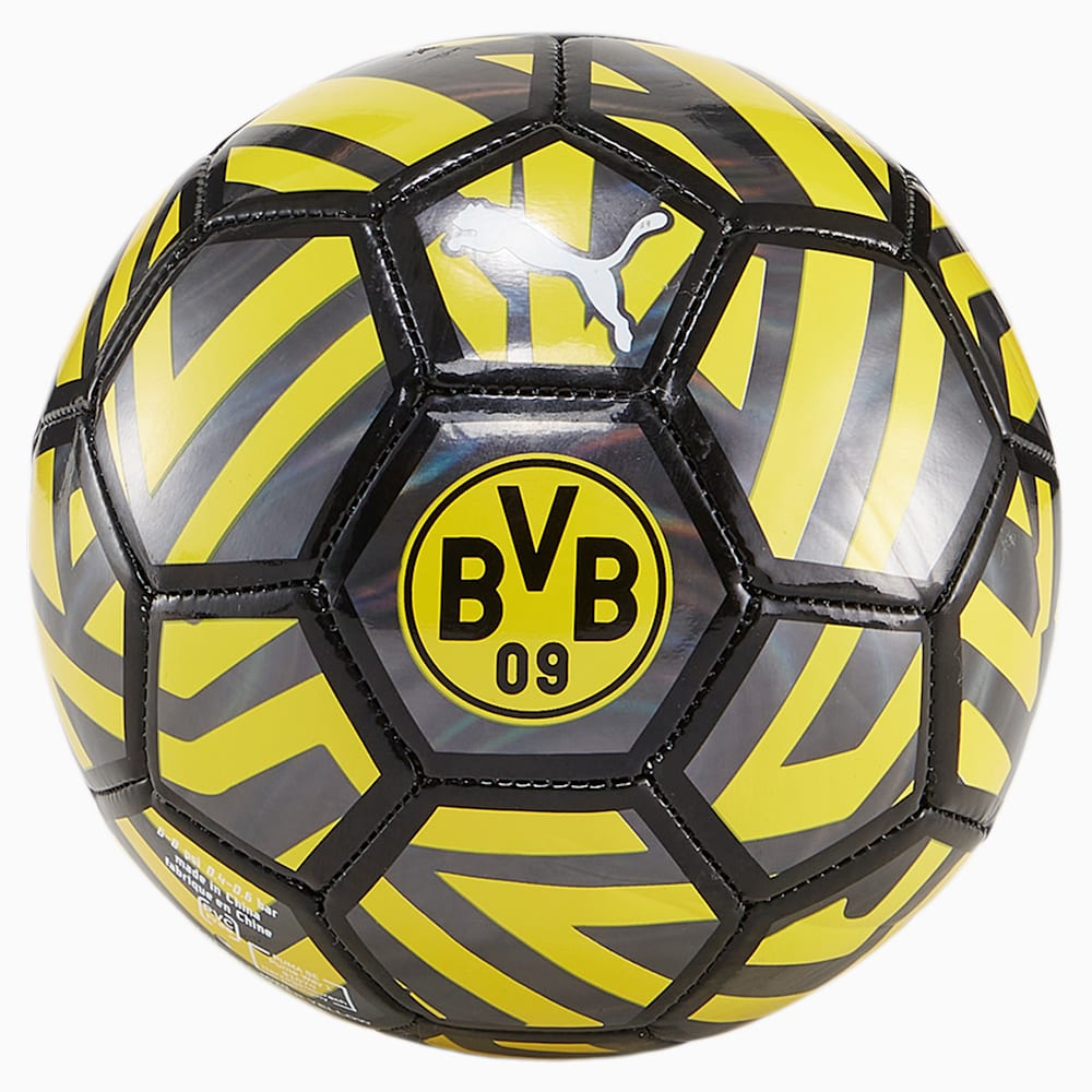 Puma Borussia Dortmund Mini Fan Soccer Ball - Black-Cyber Yellow