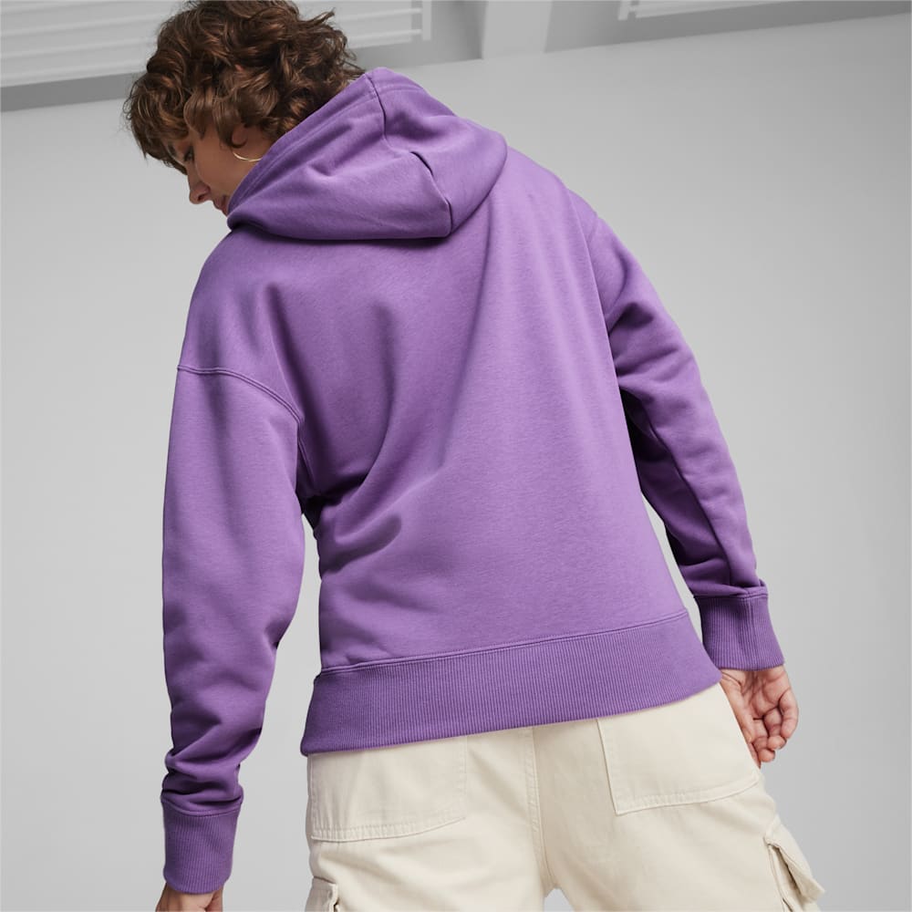 Puma CLASSICS Shiny Logo Hoodie - Ultra Violet