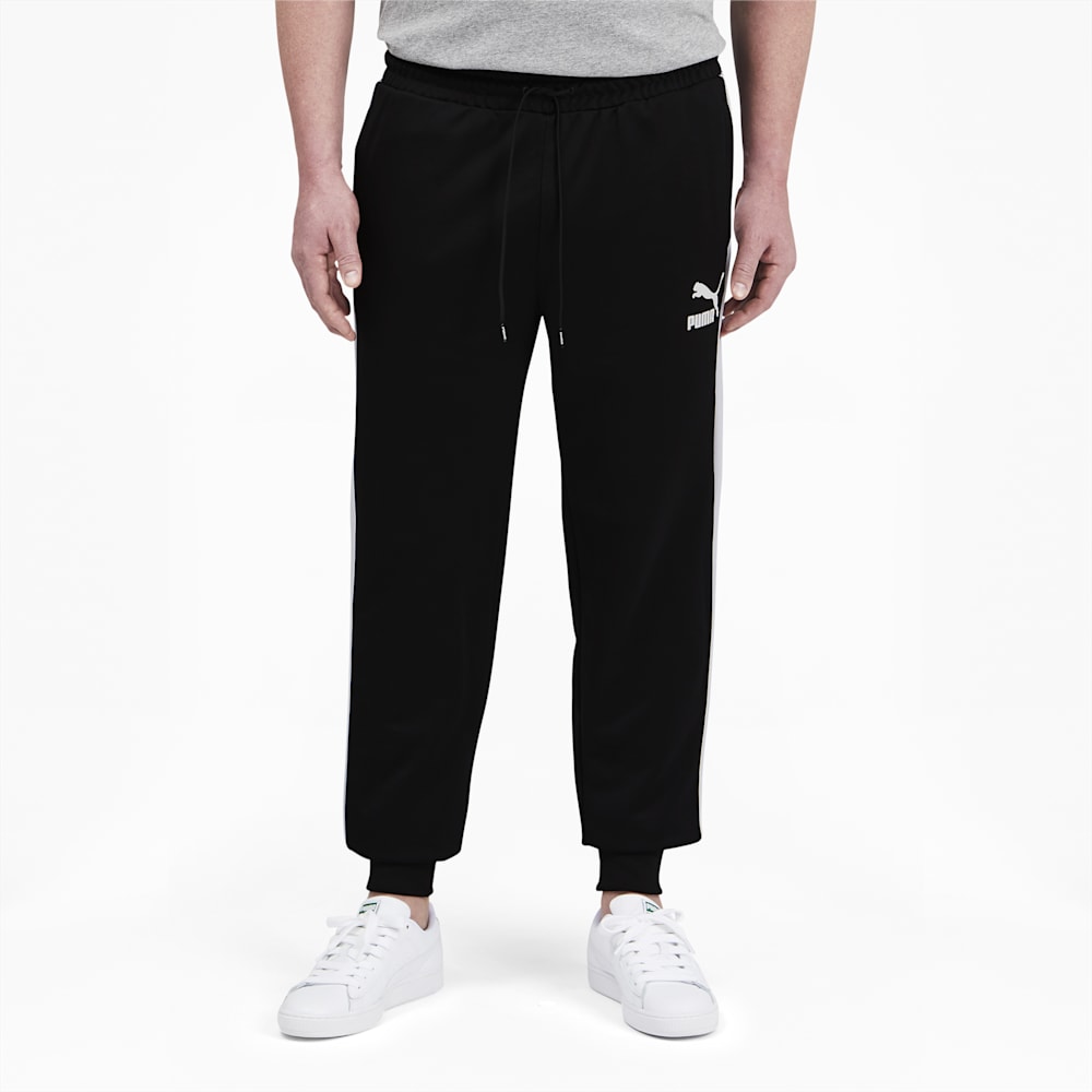 Puma Iconic T7 Track Pants Big And Tall - Black-White