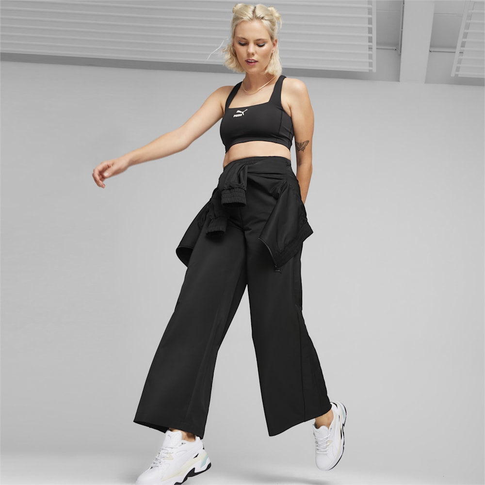 Puma T7 Crop Top - Black