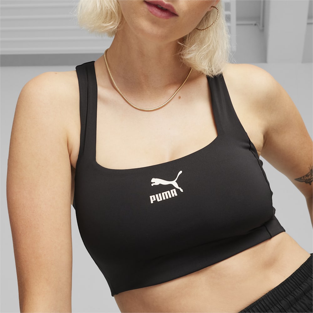 Puma T7 Crop Top - Black