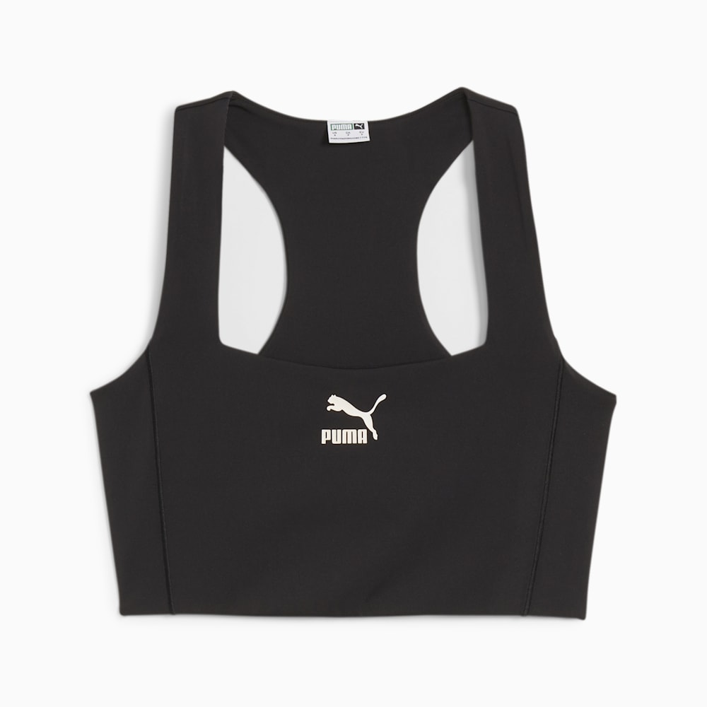 Puma T7 Crop Top - Black