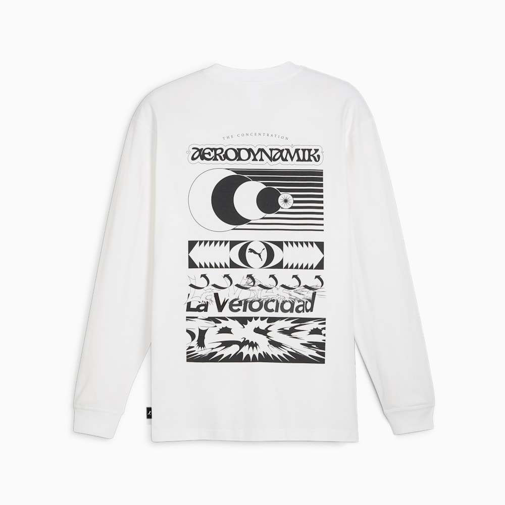 Puma GRAPHICS Aerodynamik Long Sleeve Tee - White