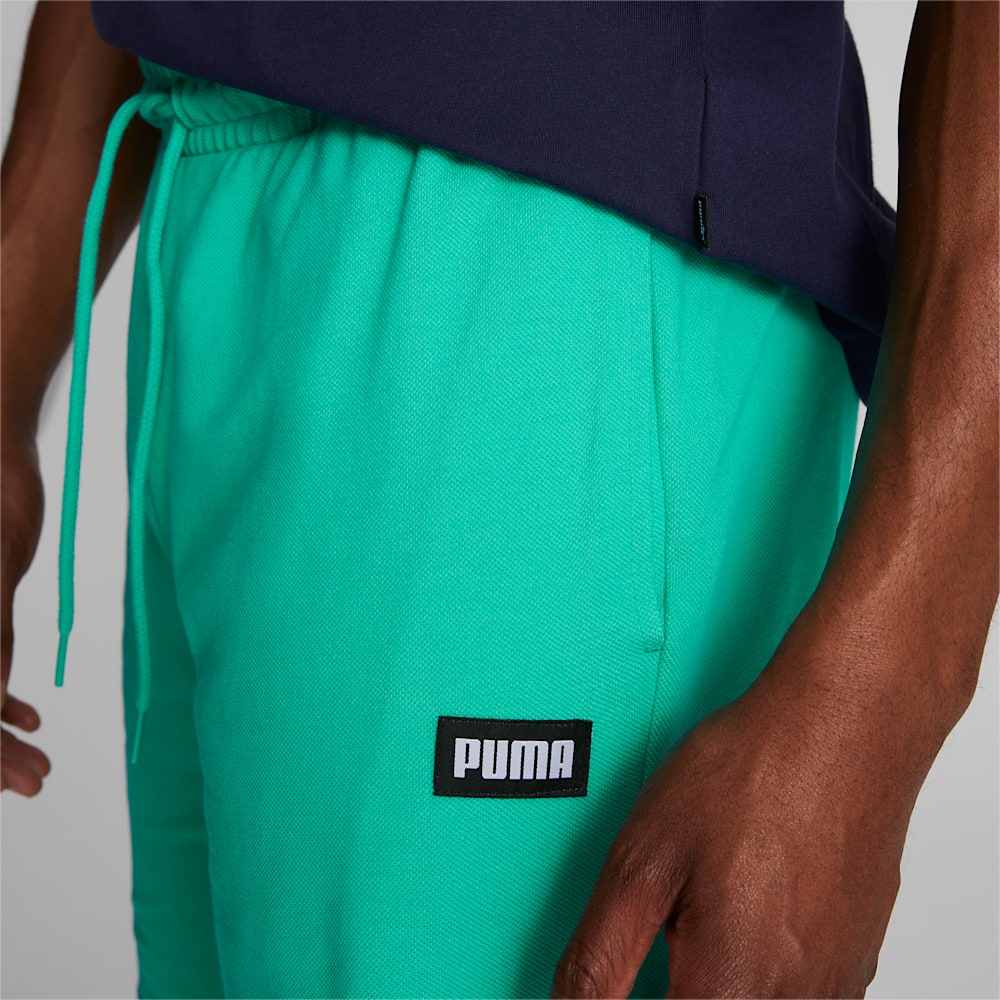 Puma Logo Shorts - AQUA GREEN