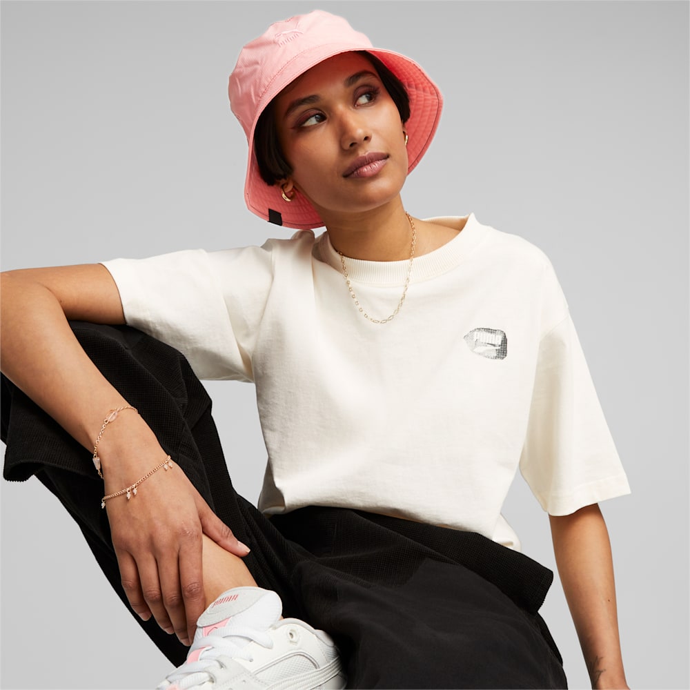 Puma PRIME Classic Bucket Hat - Peach Smoothie-Warm White