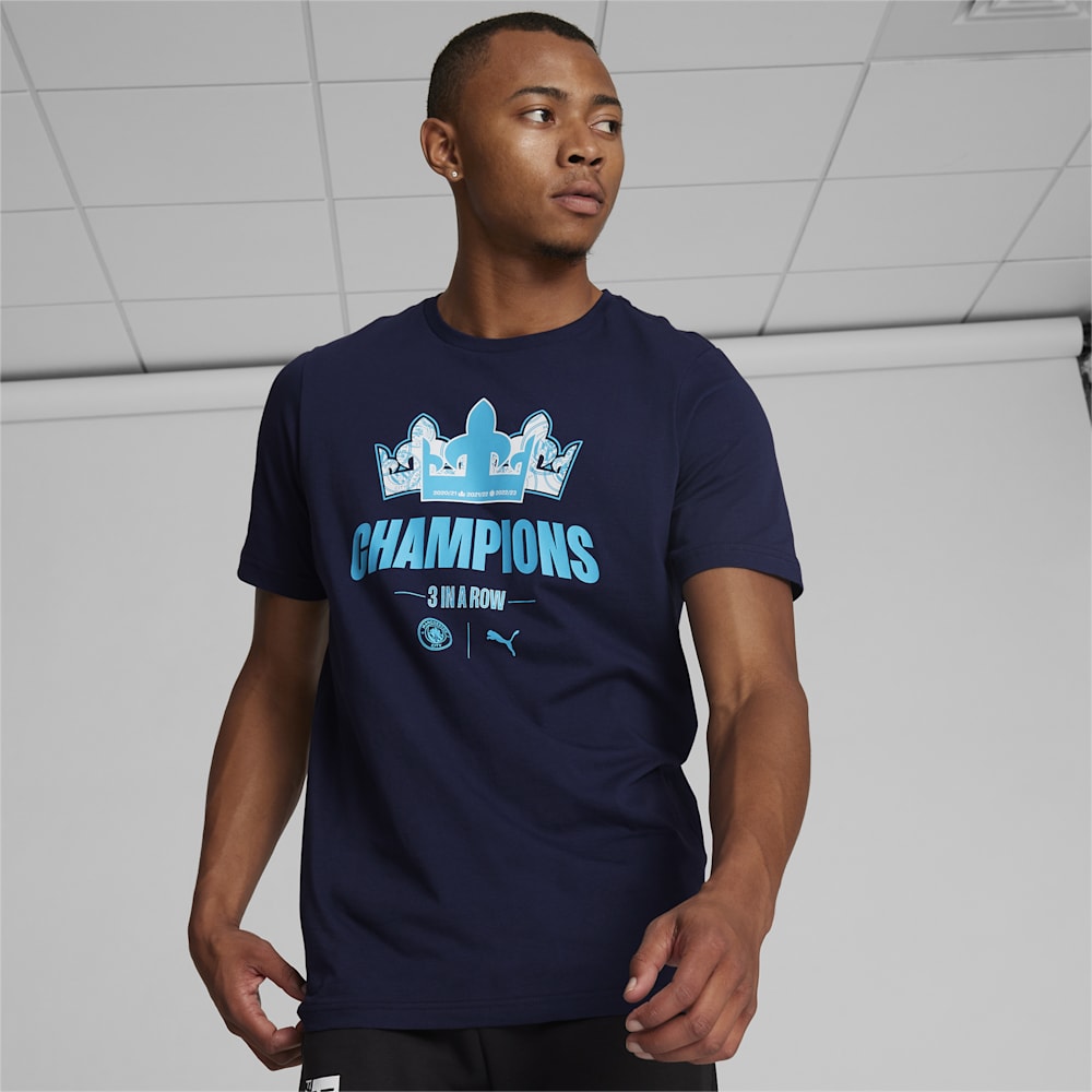 Puma Manchester City 22/23 League Champions Tee - Navy