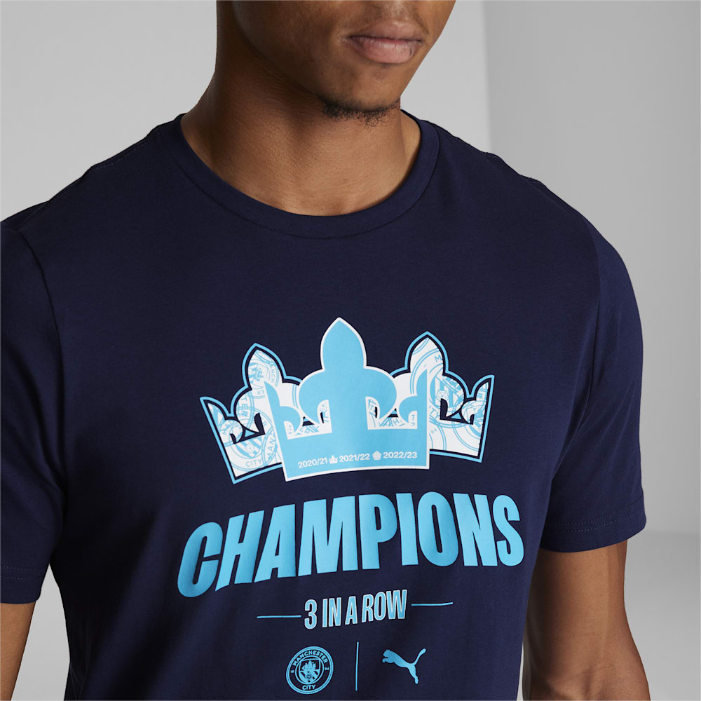 Puma Manchester City 22/23 League Champions Tee - Navy