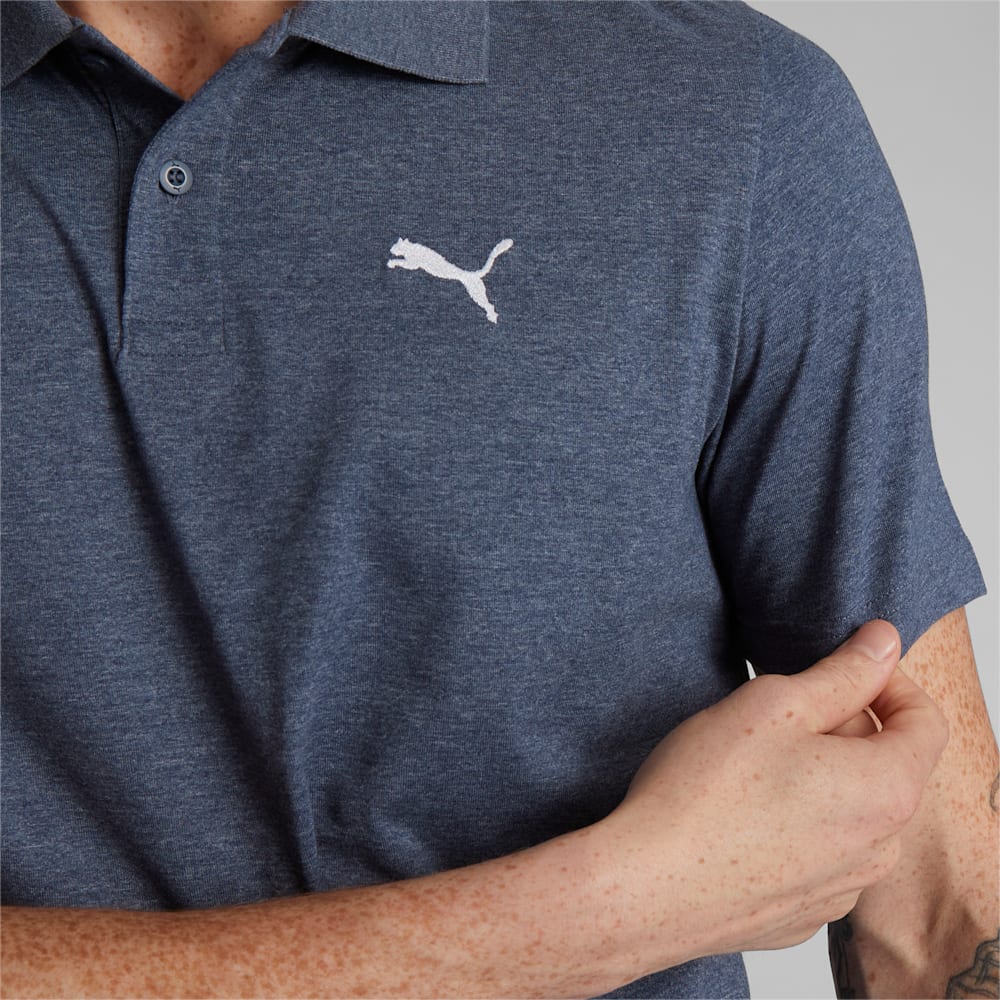 Puma ESS Heather Small Logo Polo - Navy Heather