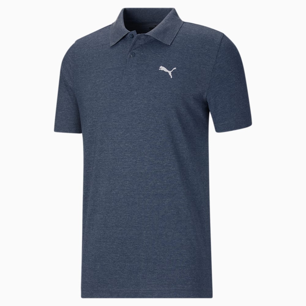 Puma ESS Heather Small Logo Polo - Navy Heather