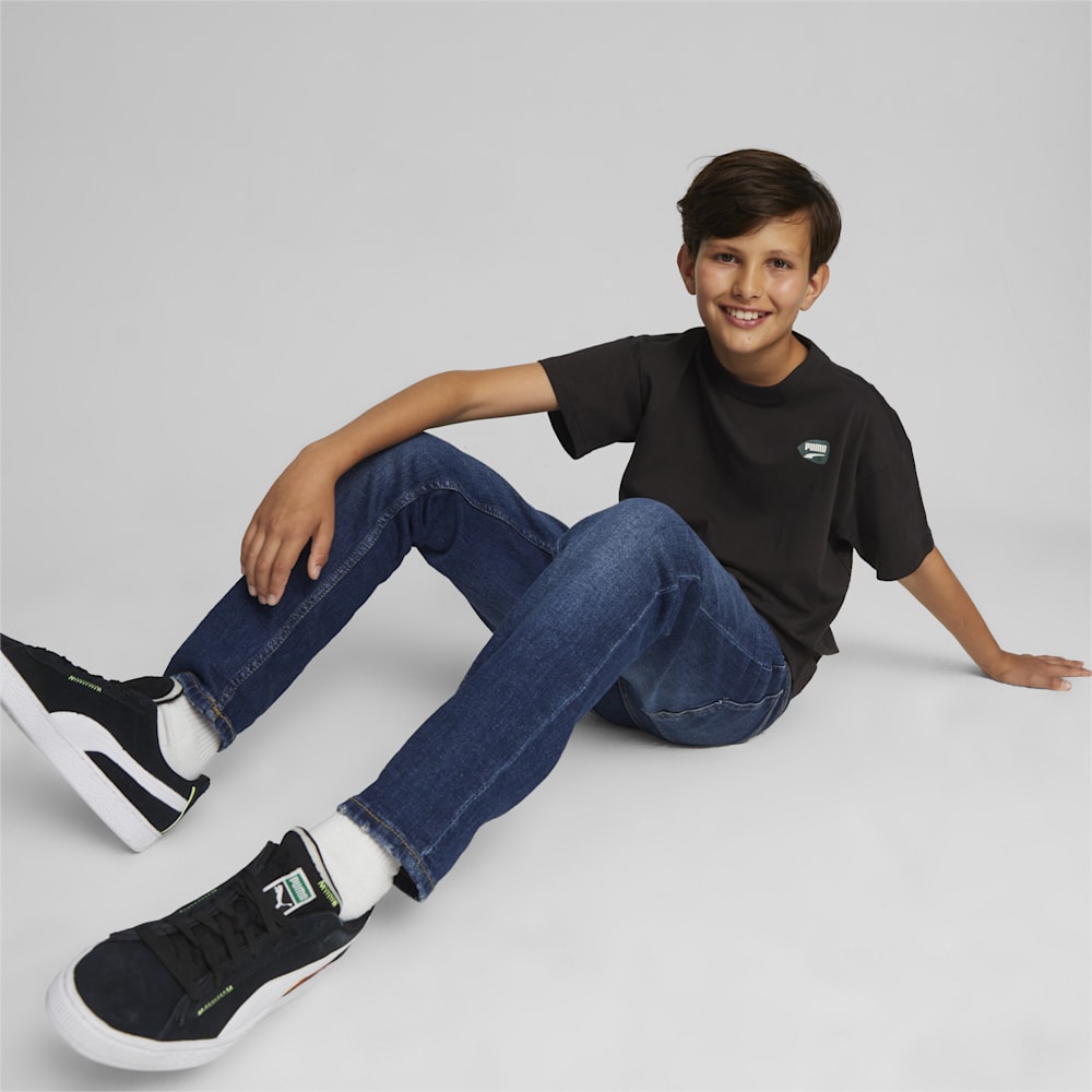 Puma Downtown Kids Graphic Tee - Black