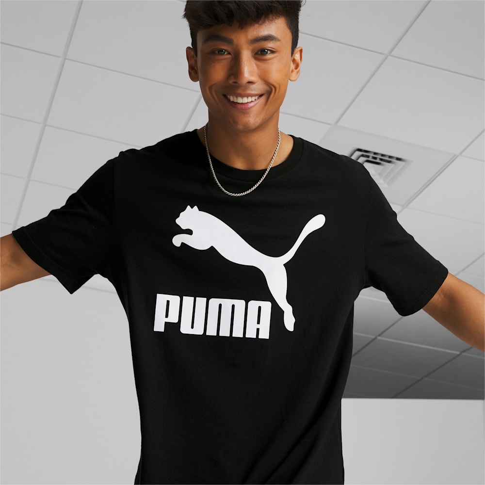 Puma Classics Logo Tee - Black-White