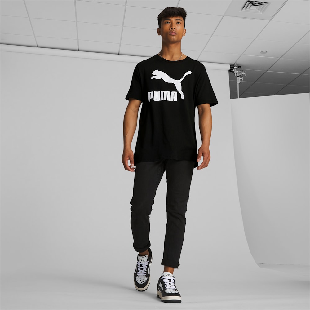 Puma Classics Logo Tee - Black-White