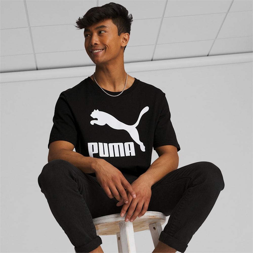 Puma Classics Logo Tee - Black-White