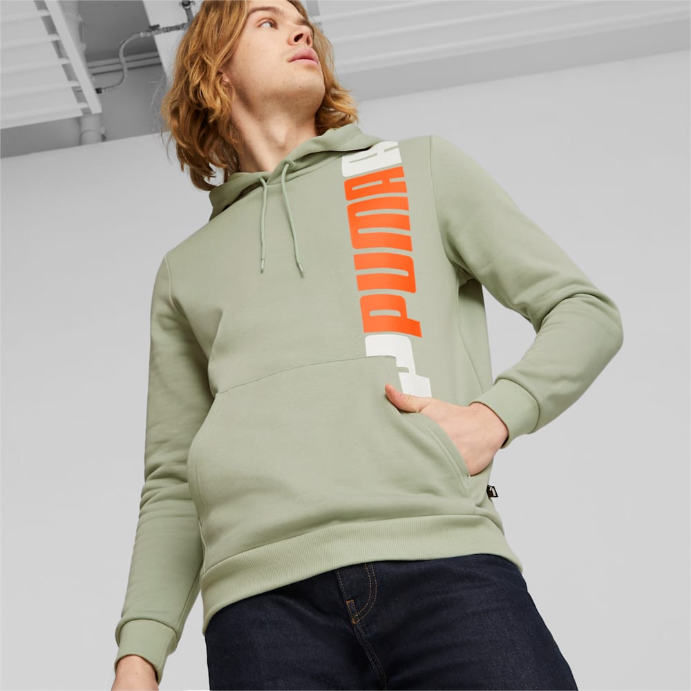 Puma ESS+ LOGO LAB Hoodie - Green Fog