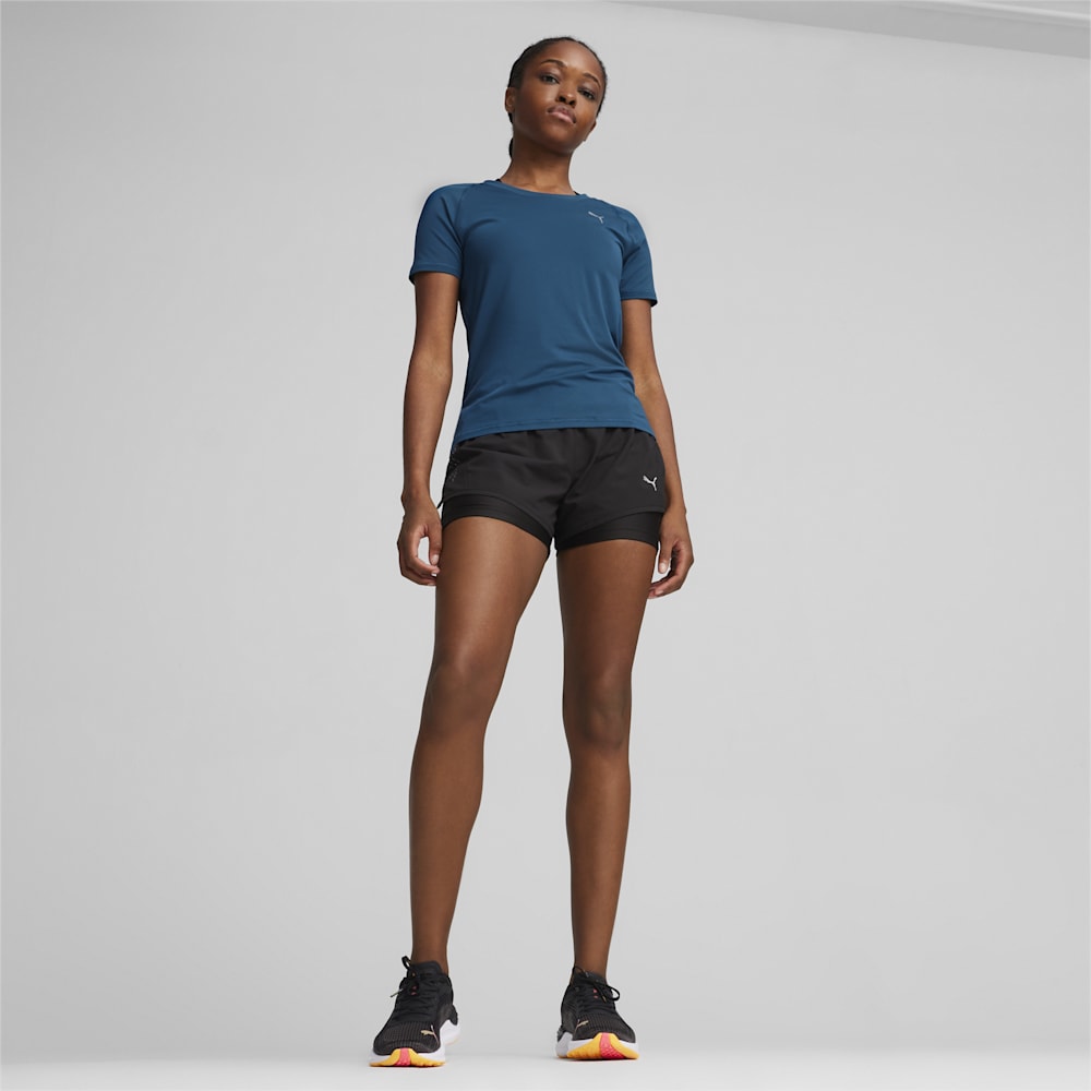 Puma RUN CLOUDSPUN Running Tee - Ocean Tropic