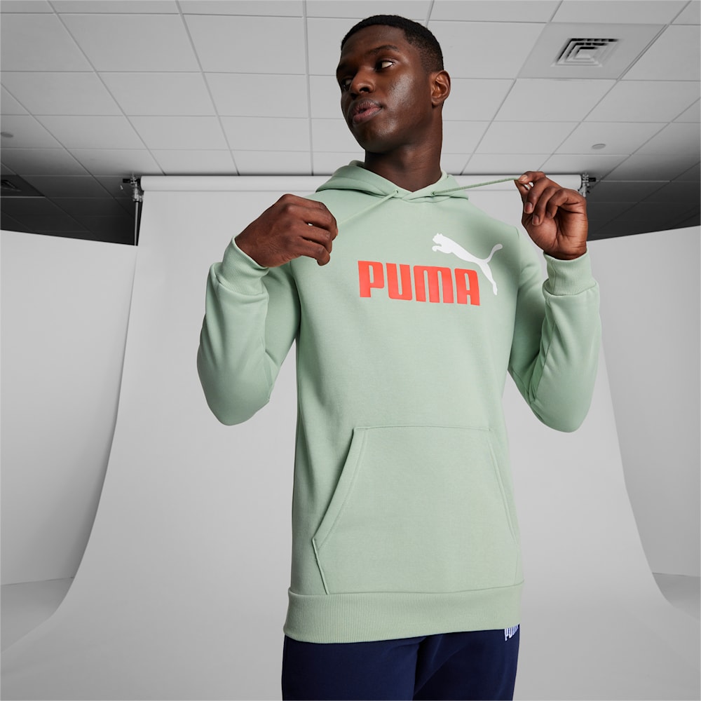 Puma Essentials Big Logo Hoodie - Green Fog