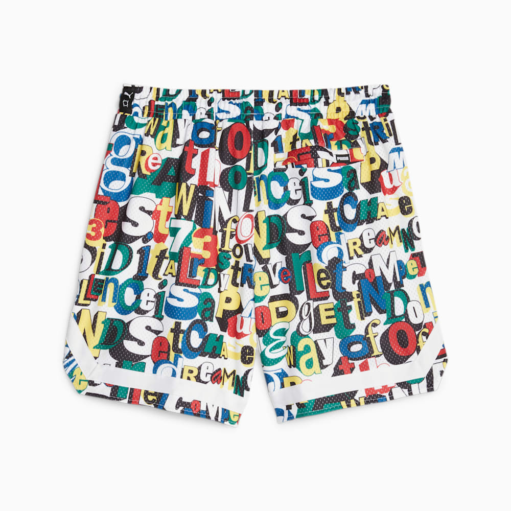 Puma Trash Talk Basketball Shorts - White-AOP