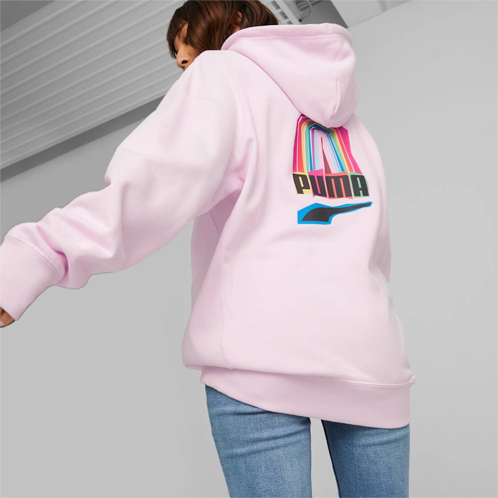 Puma Downtown Pride We Are Everywhere Hoodie - Pearl Pink