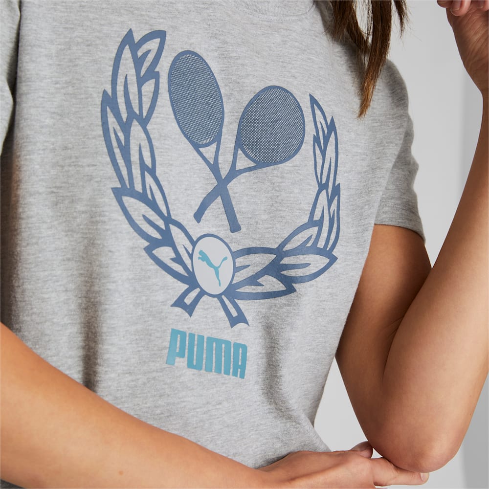 Puma Racket Tee - Light Gray Heather