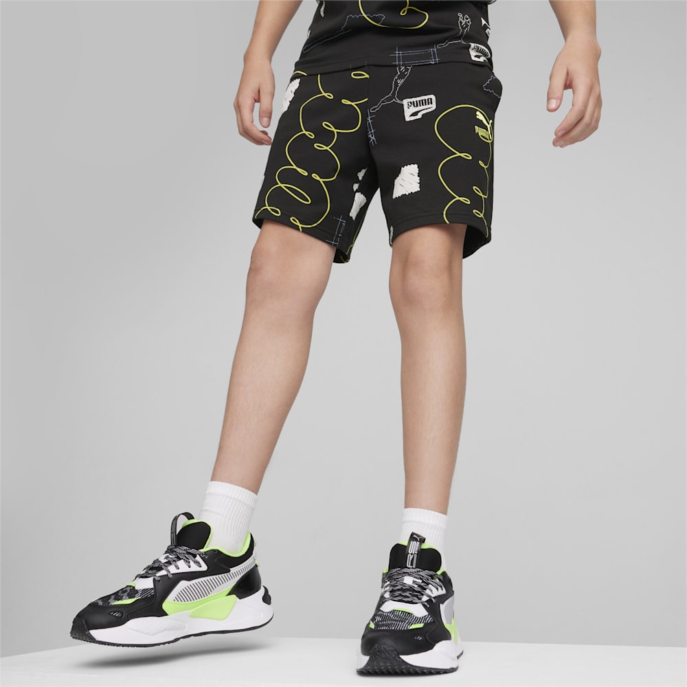 Puma CLASSICS BRAND LOVE Big Kids Shorts - Black