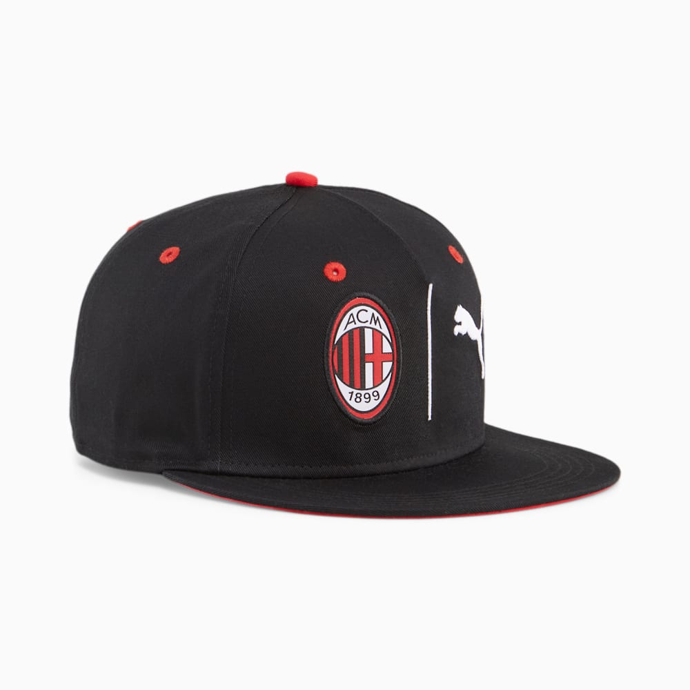 Puma AC Milan Flat Brim Cap - Black-For All Time Red