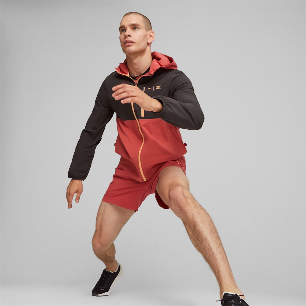 Puma x FIRST MILE Running Jacket - Black-Astro Red